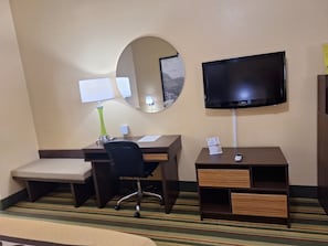 Desk, soundproofing, iron/ironing board, free cots/infant beds