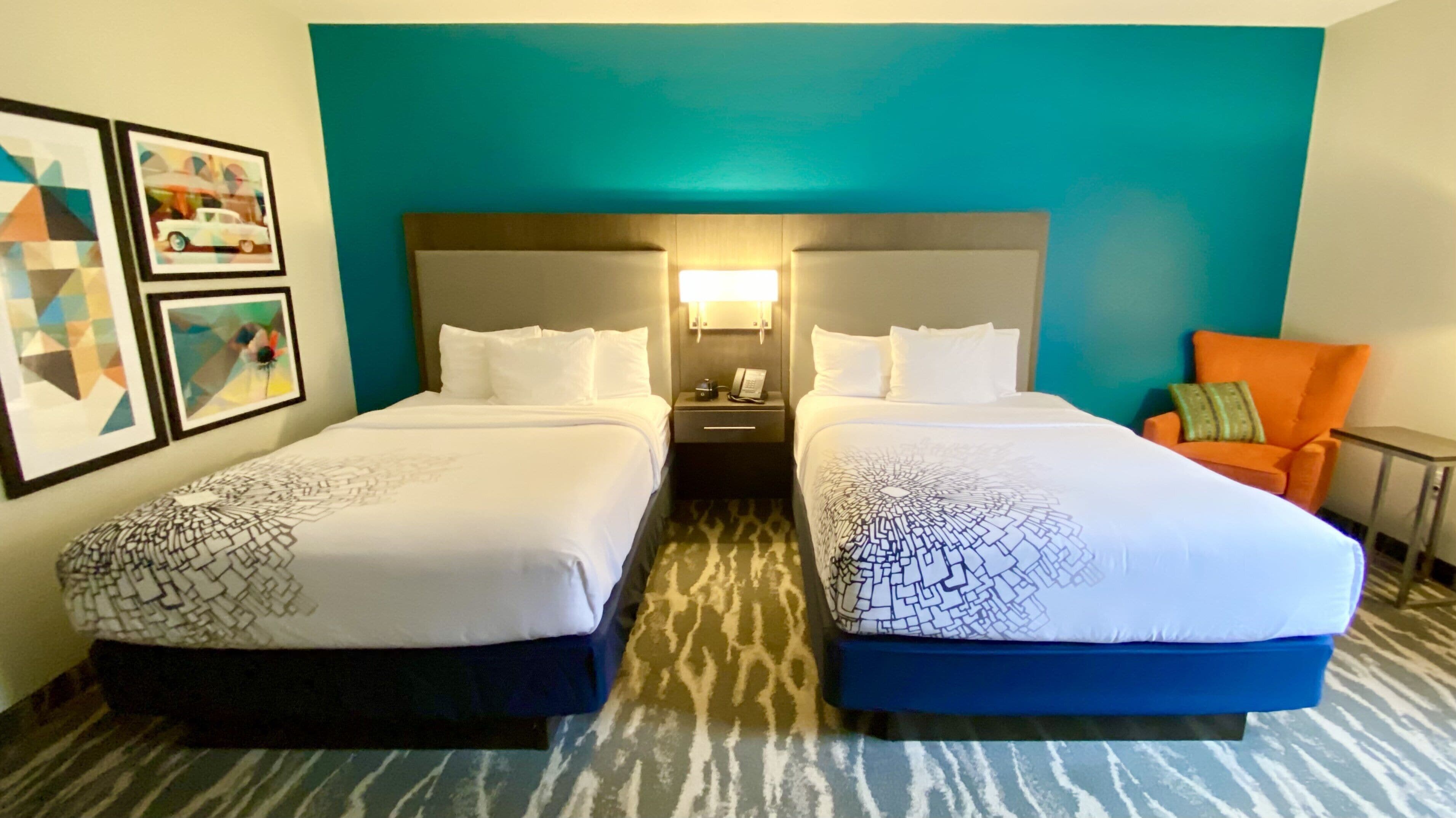 room, 2 queen beds, non smoking | pillow-top beds, desk, blackout curtains, iron/ironing board