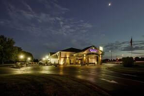 Front of property – evening/night