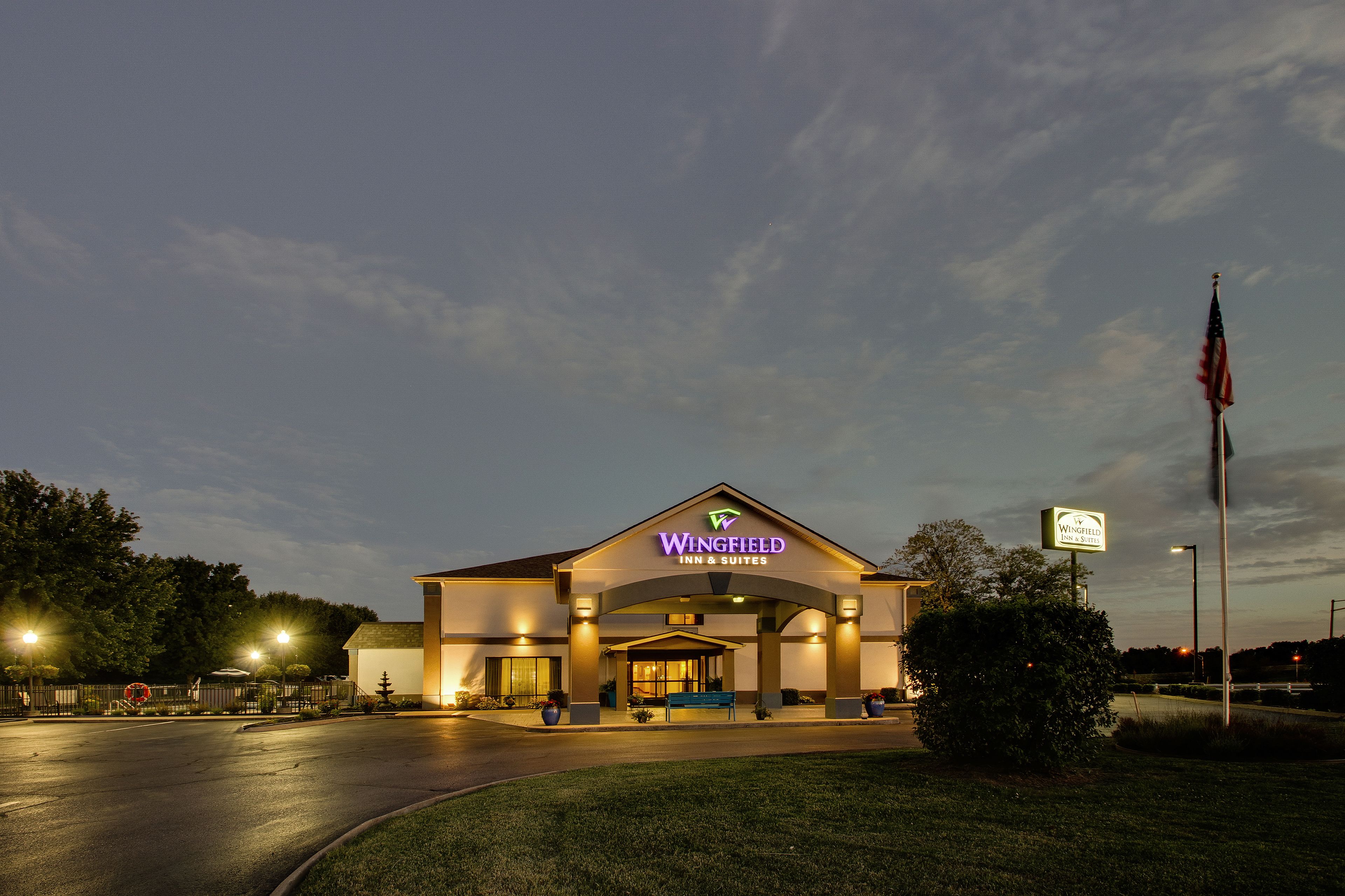 front of property – evening/night