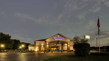 Front of property – evening/night