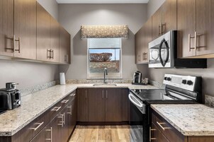 Standard-huone, 1 suuri parisänky, tupakointi kielletty, keittotila (Walk-in Shower;with Sofabed) | Yksityinen keittiö | Jääkaappi, mikroaaltouuni, kahvin-/teenkeitin