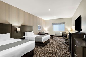 Standard Room, 2 Queen Beds, Non Smoking, Refrigerator & Microwave (Walk-in Shower) | Hypo-allergenic bedding, in-room safe, desk, laptop workspace - Best Western Sawtooth Inn & Suites (Jerome)