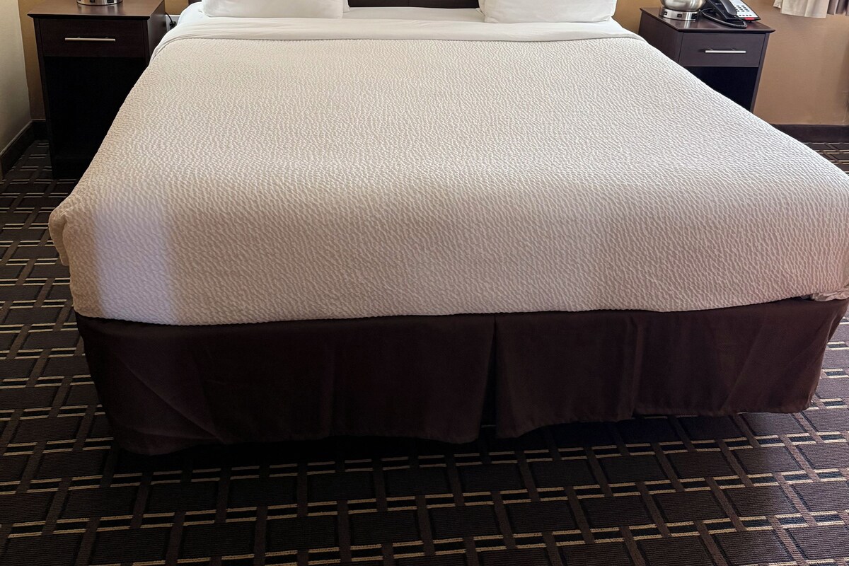 Suite, 1 King Bed, Non Smoking, Jetted Tub (with Sofabed) | Iron/ironing board, WiFi, bed sheets