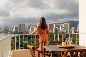 Uitzicht vanaf balkon