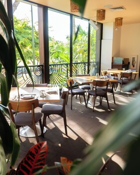 Dinner served, local cuisine at Lotus Honolulu at Diamond Head