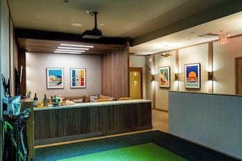 Game room at Lotus Honolulu at Diamond Head