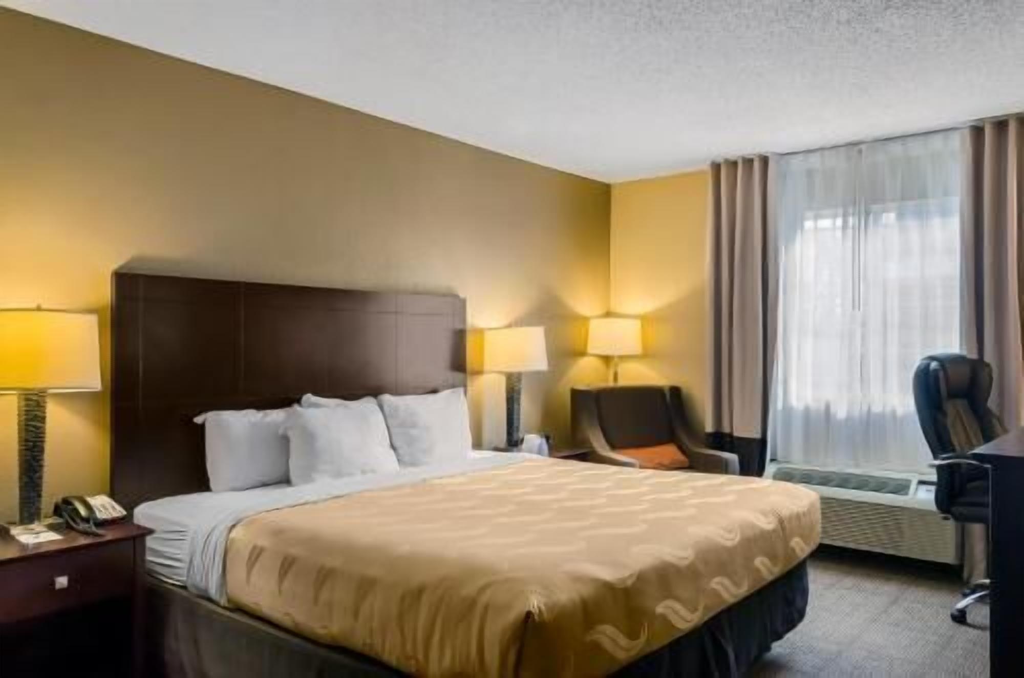 Premium bedding, desk, soundproofing, iron/ironing board