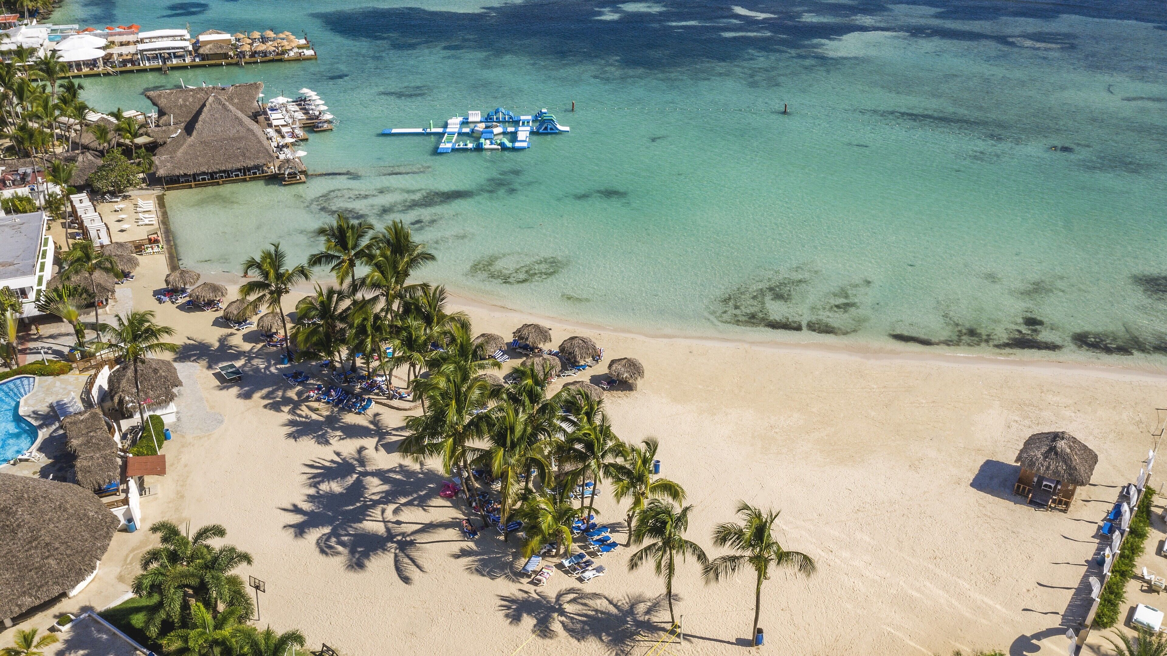 On the beach, scuba diving, snorkeling, water skiing