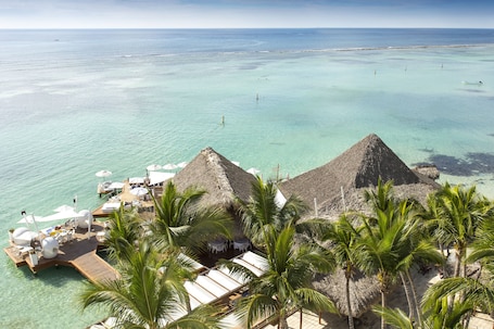 Blick von der Unterkunft. Be Live Experience Hamaca Beach