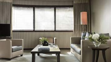 Ropa de cama de alta calidad y minibar