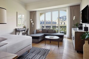 Room, 1 Katil Raja (King) | Peralatan tempat tidur premium, gebar bulu kapas, tilam berlapik 
