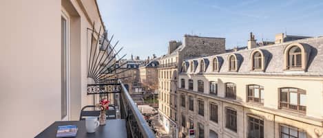 Chambre double supérieure avec balcon | Blick vom Balkon