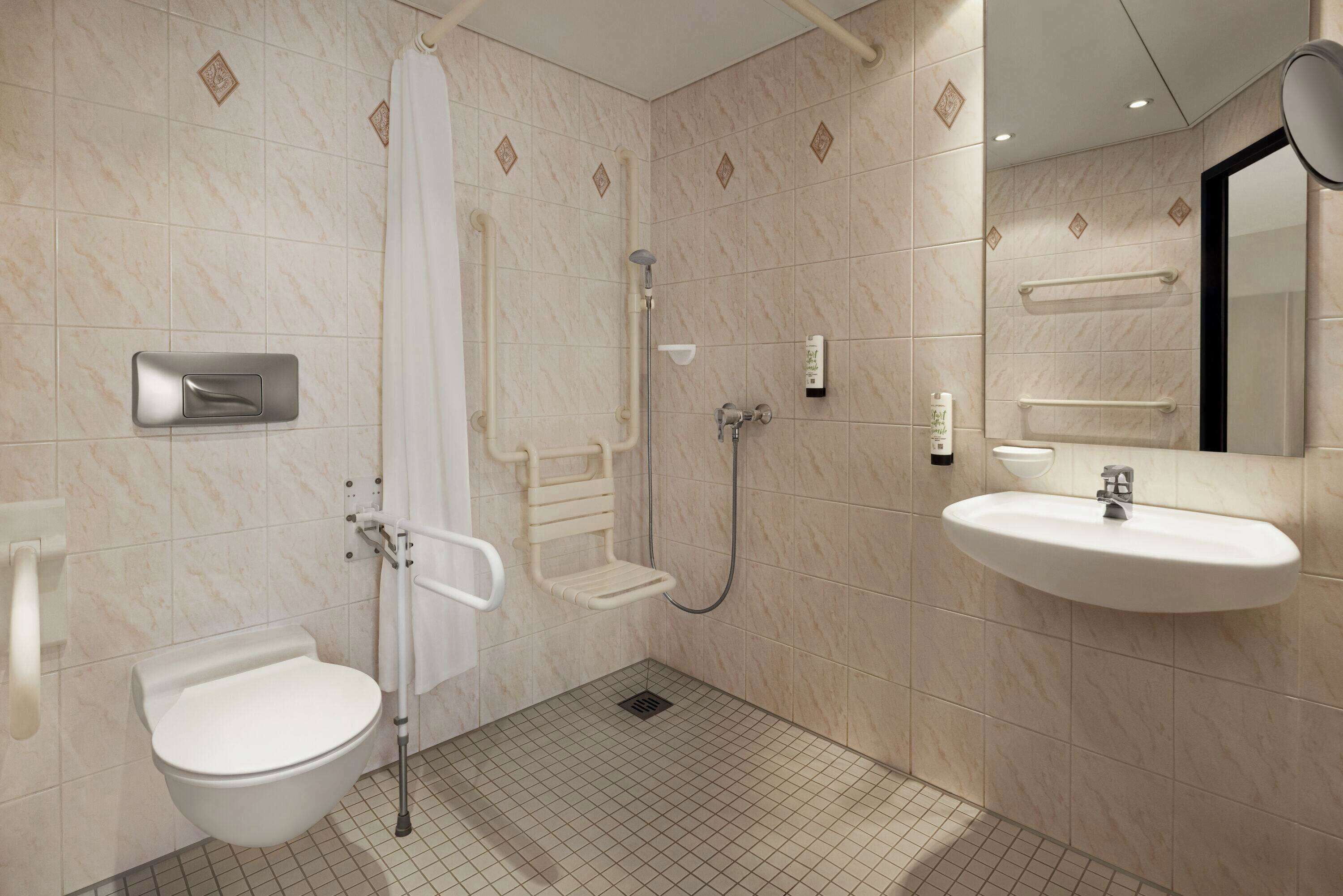 comfort room, accessible | accessible bathroom