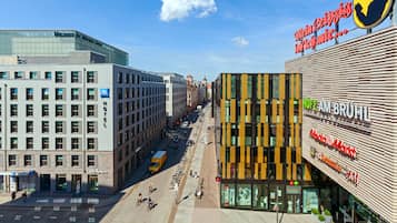 Studio-suite - 1 kingsize-seng med sovesofa - byudsigt - hjørneværelse (Corner) | Byudsigt