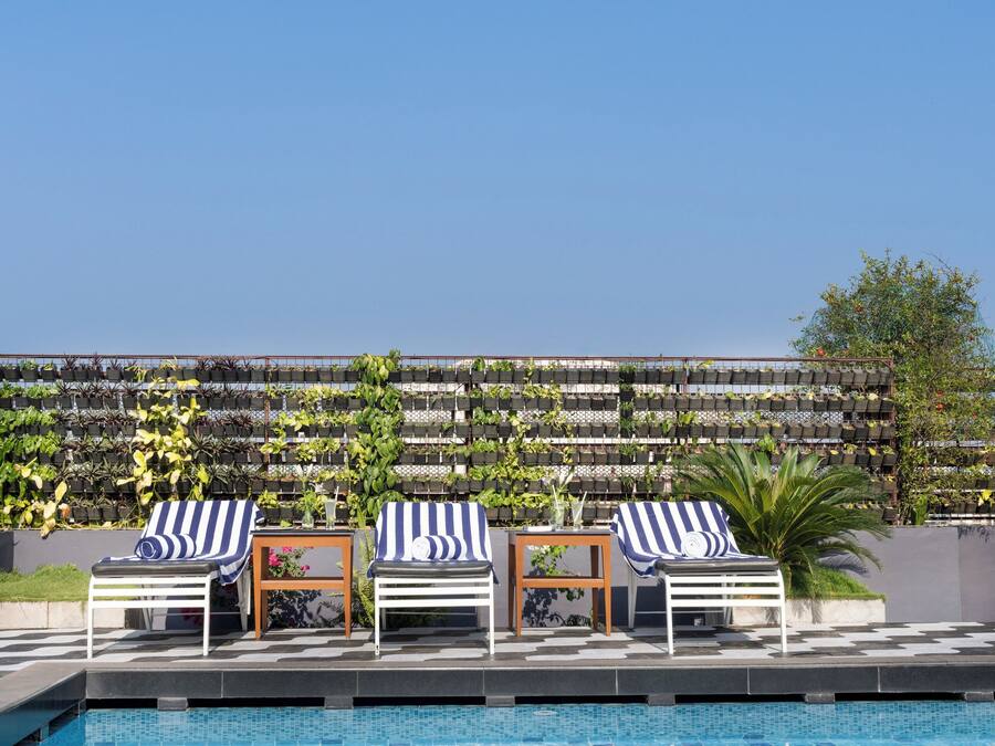 Et basseng på takterrassen