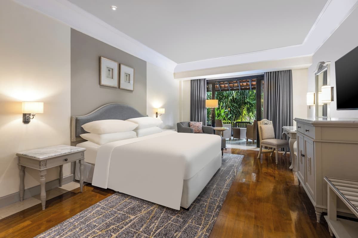1 quarto, roupas de cama premium, frigobar, cofres nos quartos