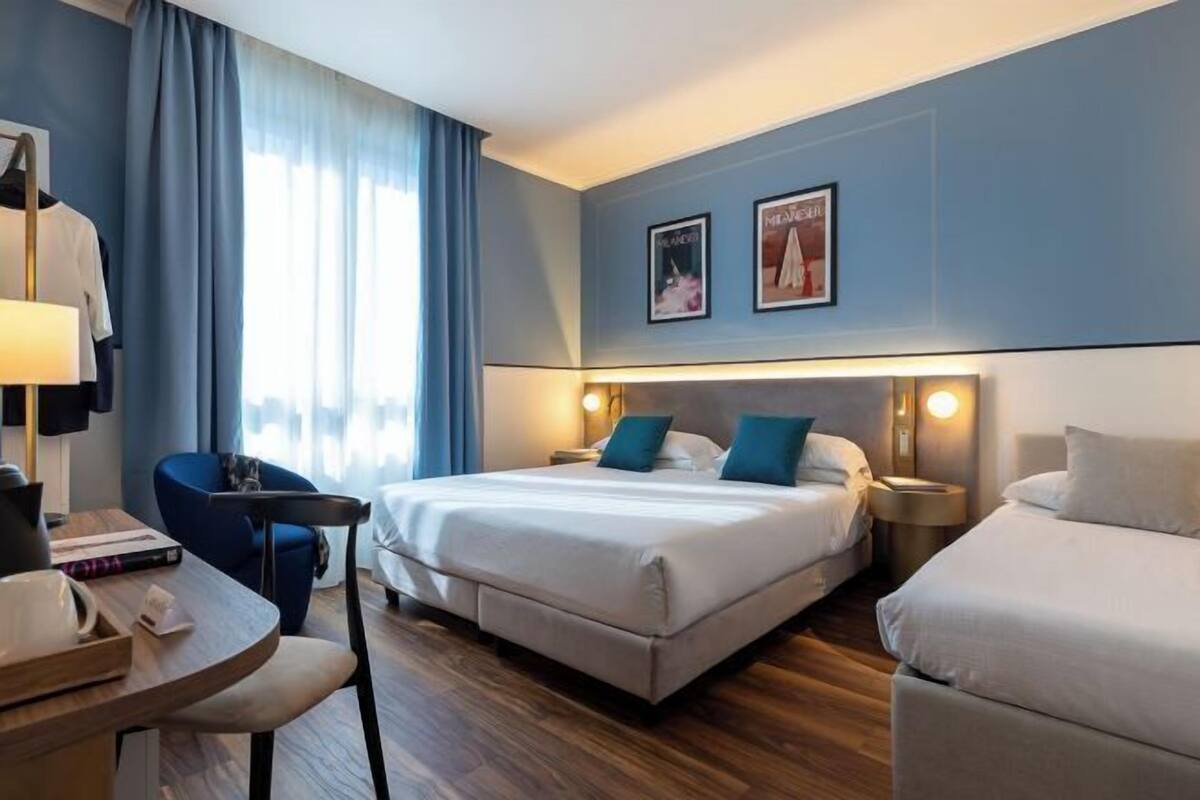 1 bedroom, down comforters, memory foam beds, minibar