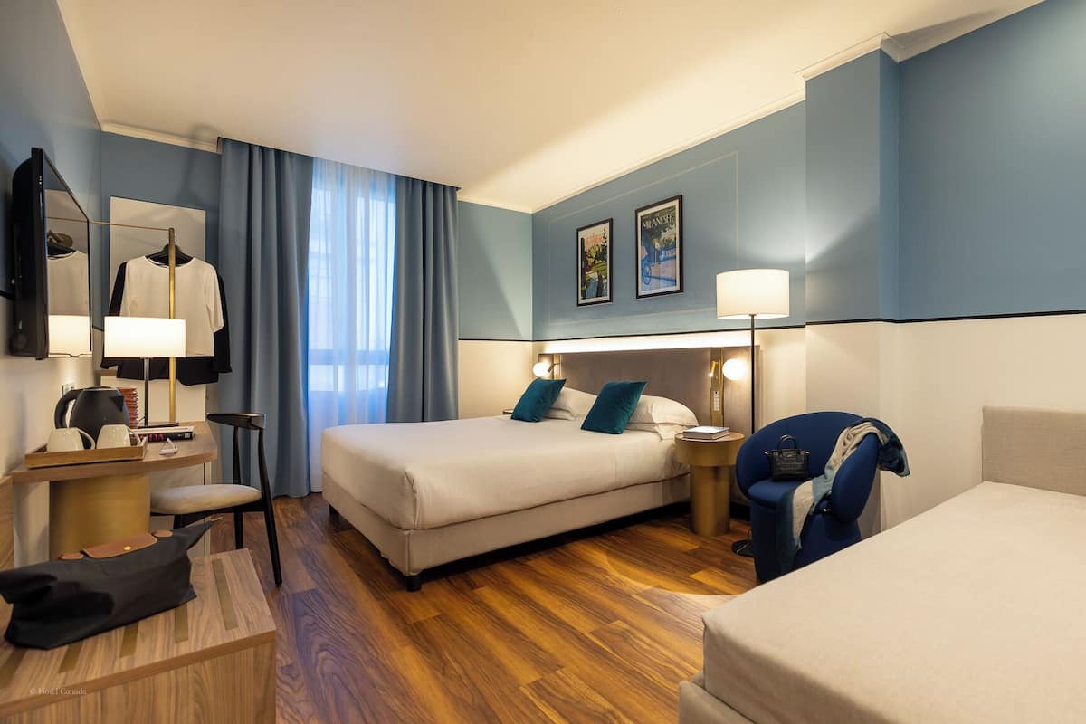 1 chambre, couette en duvet d'oie, matelas mémoire de forme, minibar