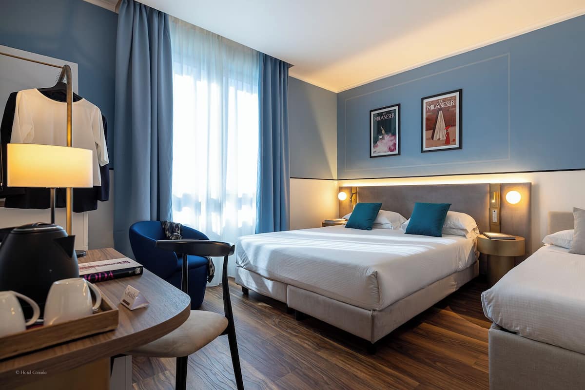 1 chambre, couette en duvet d'oie, matelas mémoire de forme, minibar