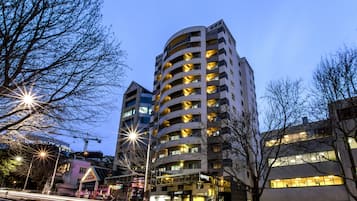 Front of property – evening/night