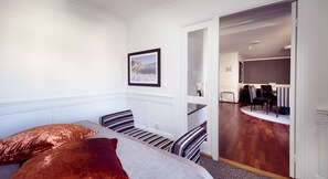 Premium bedding, pillowtop beds, WiFi, bed sheets