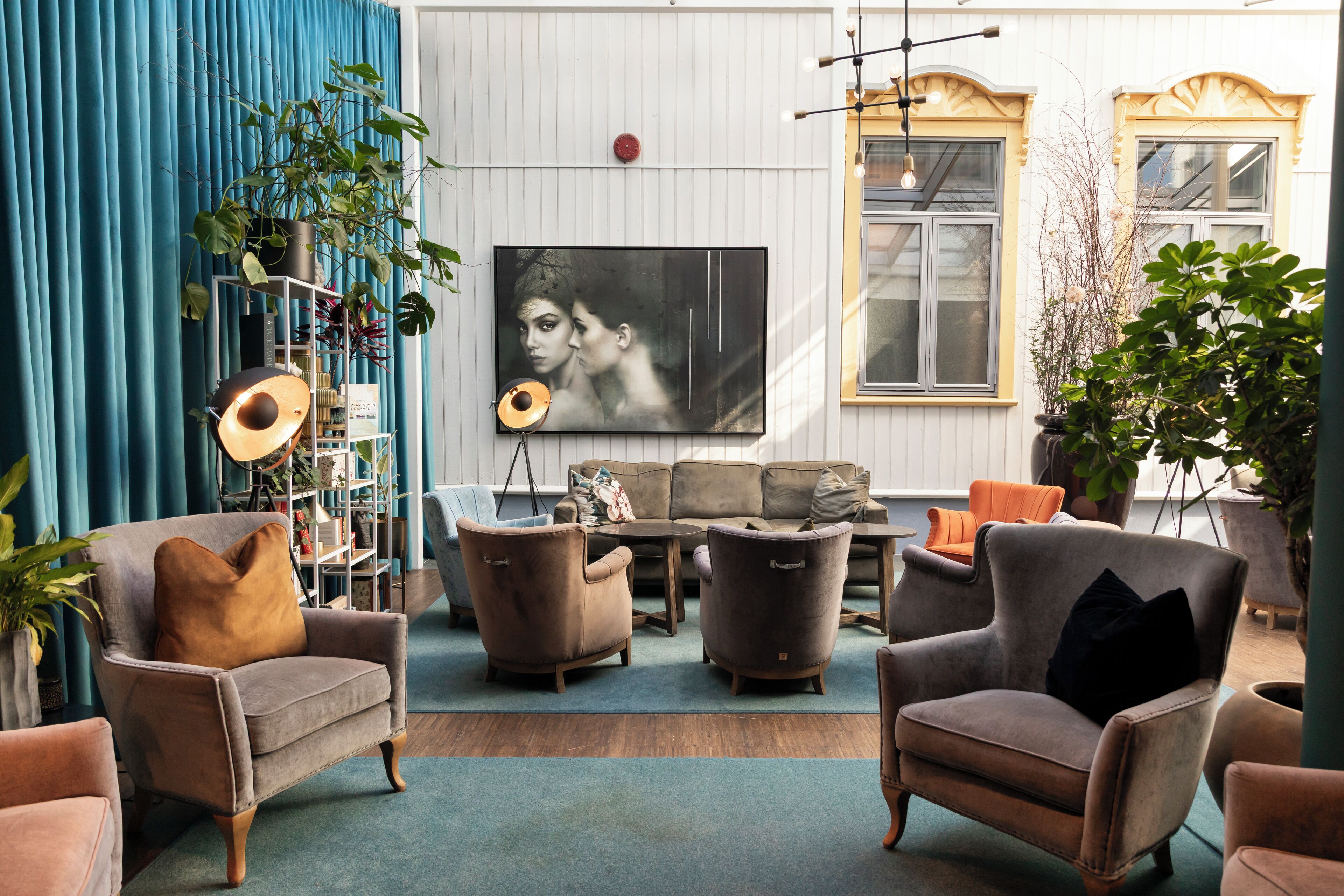 Sala de estar en el lobby