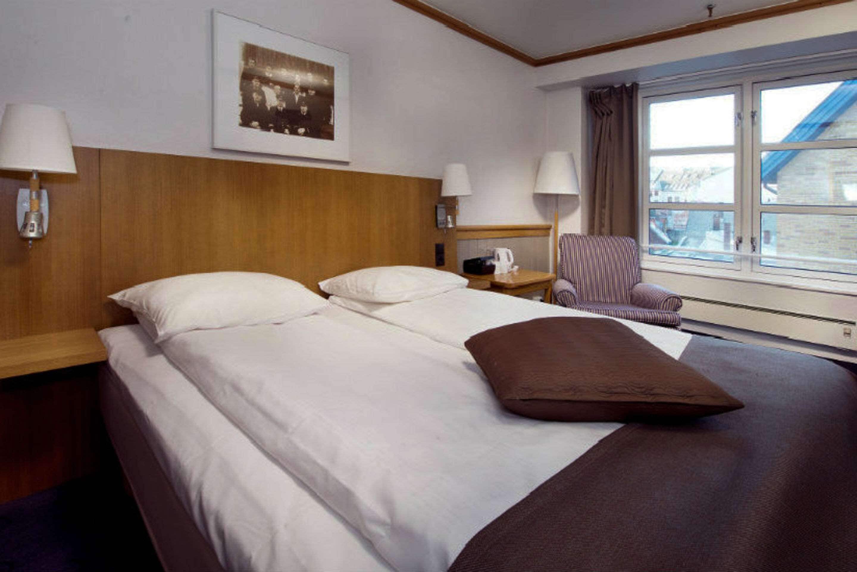 desk, laptop workspace, blackout curtains, free wifi