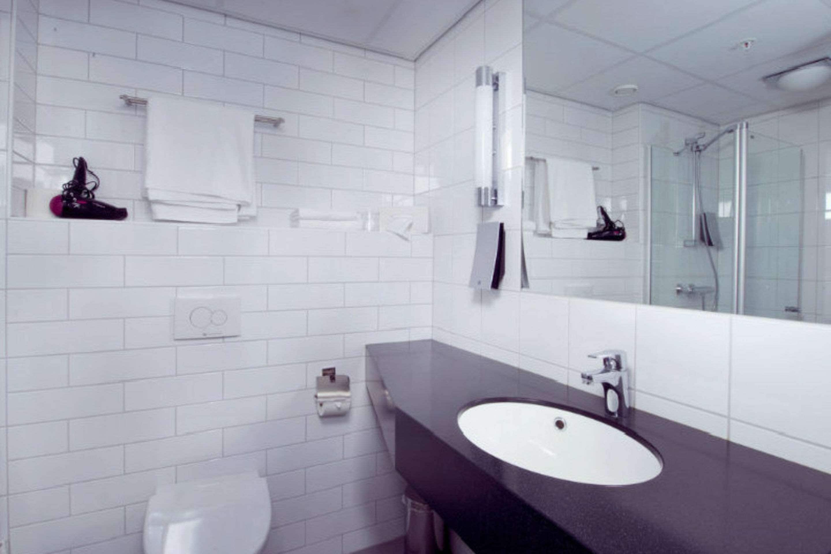 desk, laptop workspace, blackout curtains, free wifi