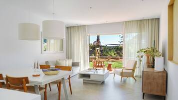 Luxury Apartment, 2 Bedrooms | Living area | LCD TV