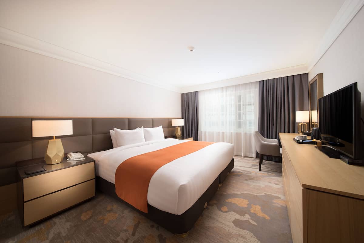 VIP Corner Suite King | 1 Schlafzimmer, hochwertige Bettwaren, Daunenbettdecken, Minibar