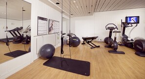 Stay active with our well-equipped fitness center featuring treadmills, stationary bikes, and more.