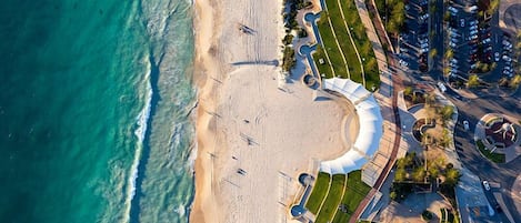 Beach nearby, white sand