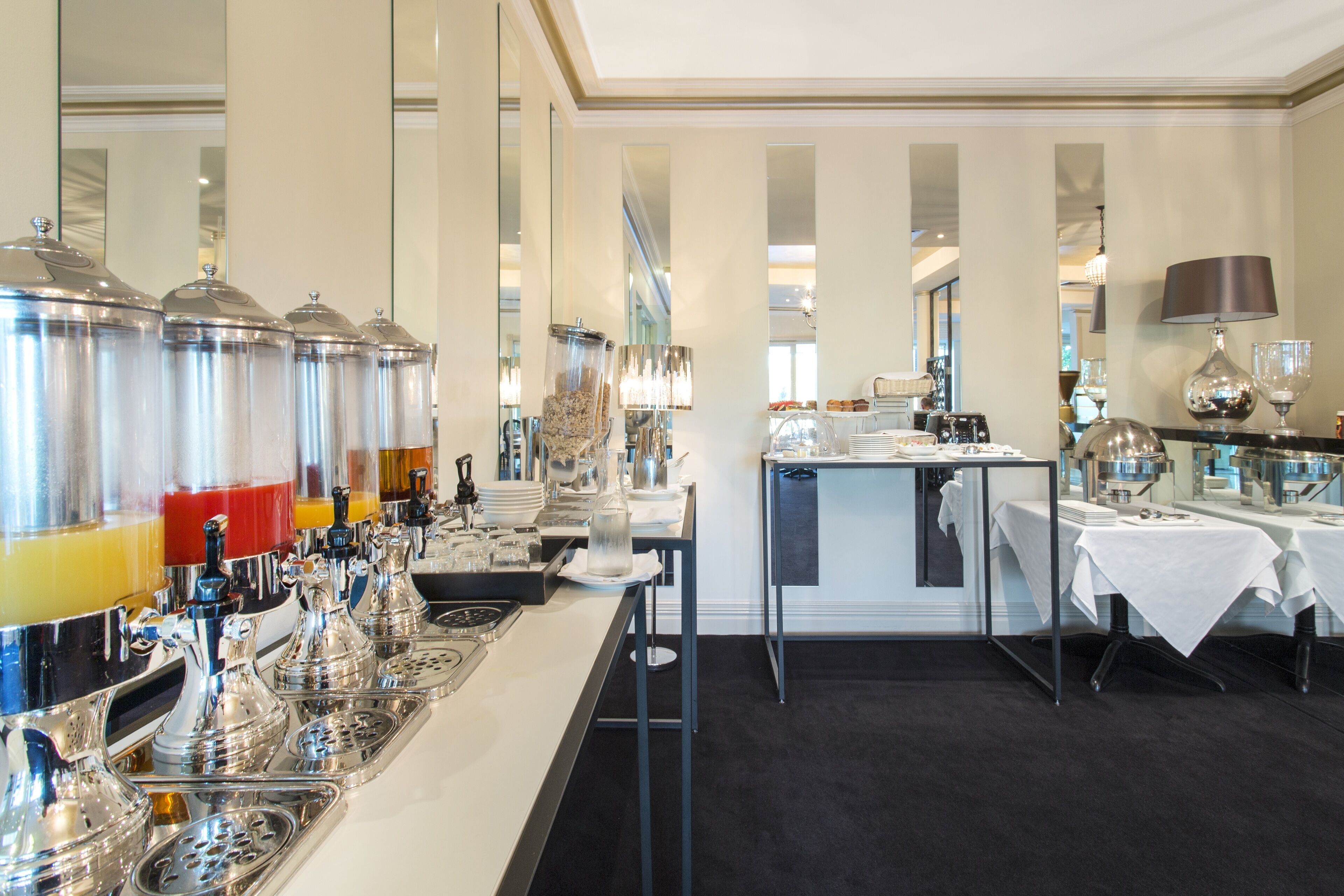 daily buffet breakfast for a fee