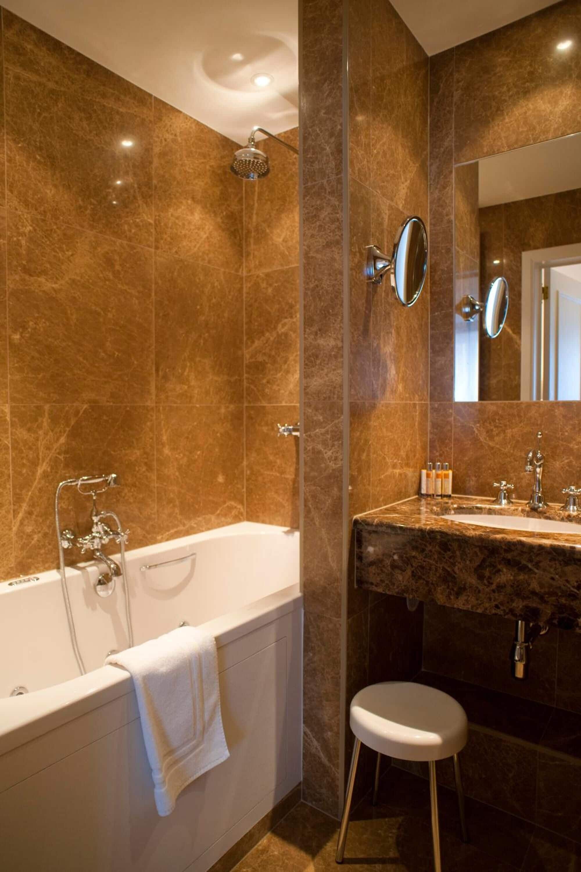 free toiletries, hair dryer, towels, soap