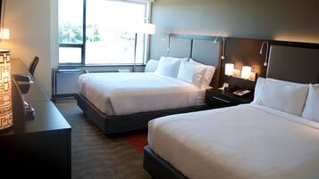 Standard Room, 2 Queen Beds | In-room safe, desk, soundproofing, iron/ironing board