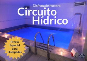 Salas de tratamientos para parejas, sauna, baño turco