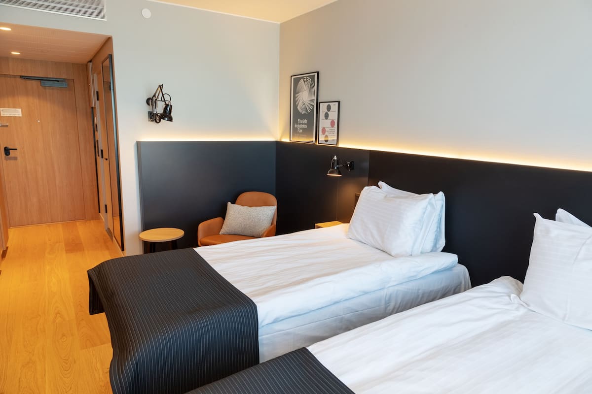 Standard Room, 2 Twin Beds (Top Floor) | Minibar, in-room safe, desk, blackout drapes