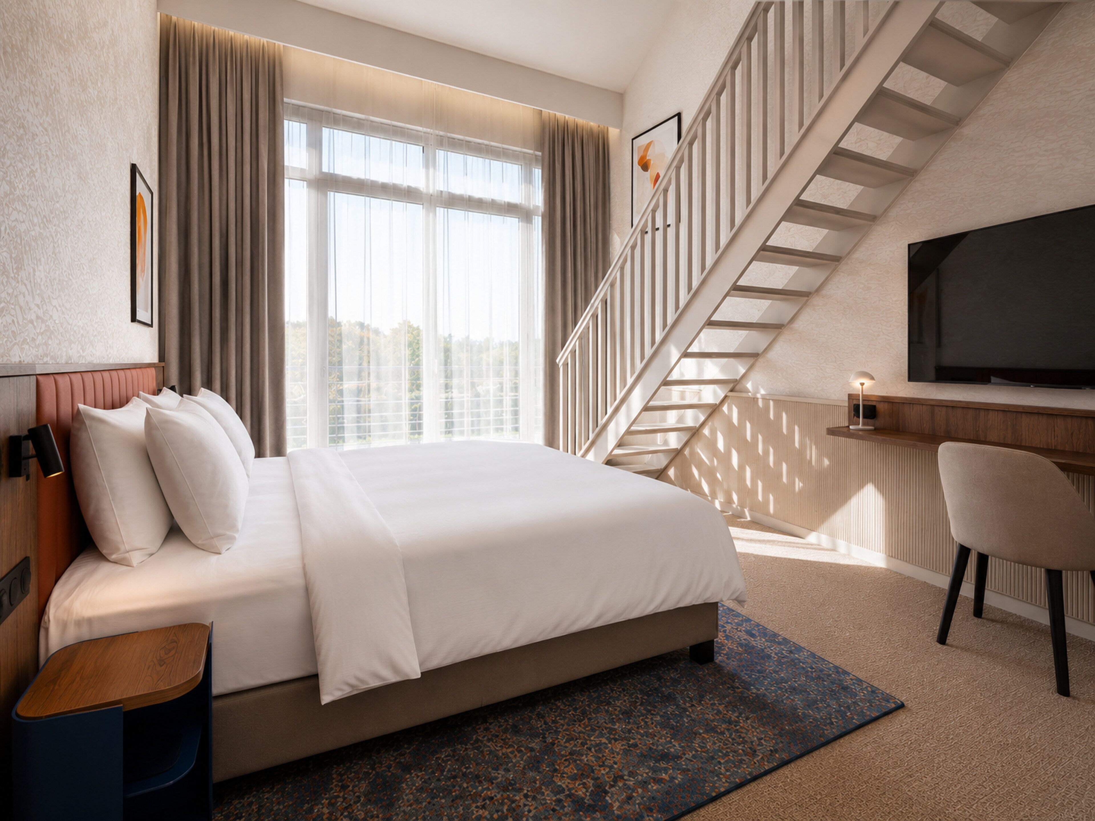 Premium Room, 2 Single Beds, Balcony | Minibar, in-room safe, desk, soundproofing