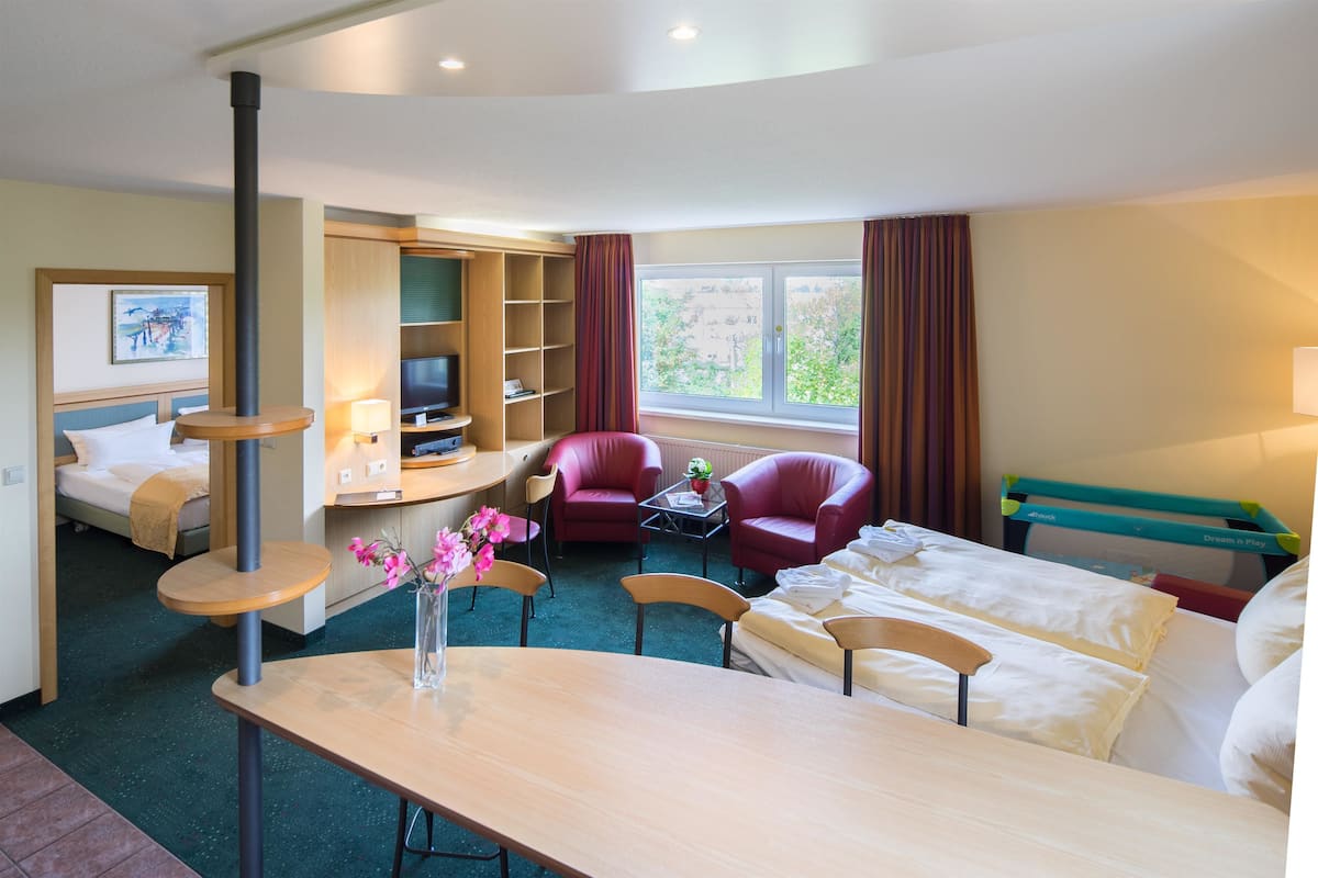 Minibar, in-room safe, desk, blackout curtains