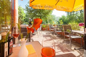 Dinner served, local and international cuisine