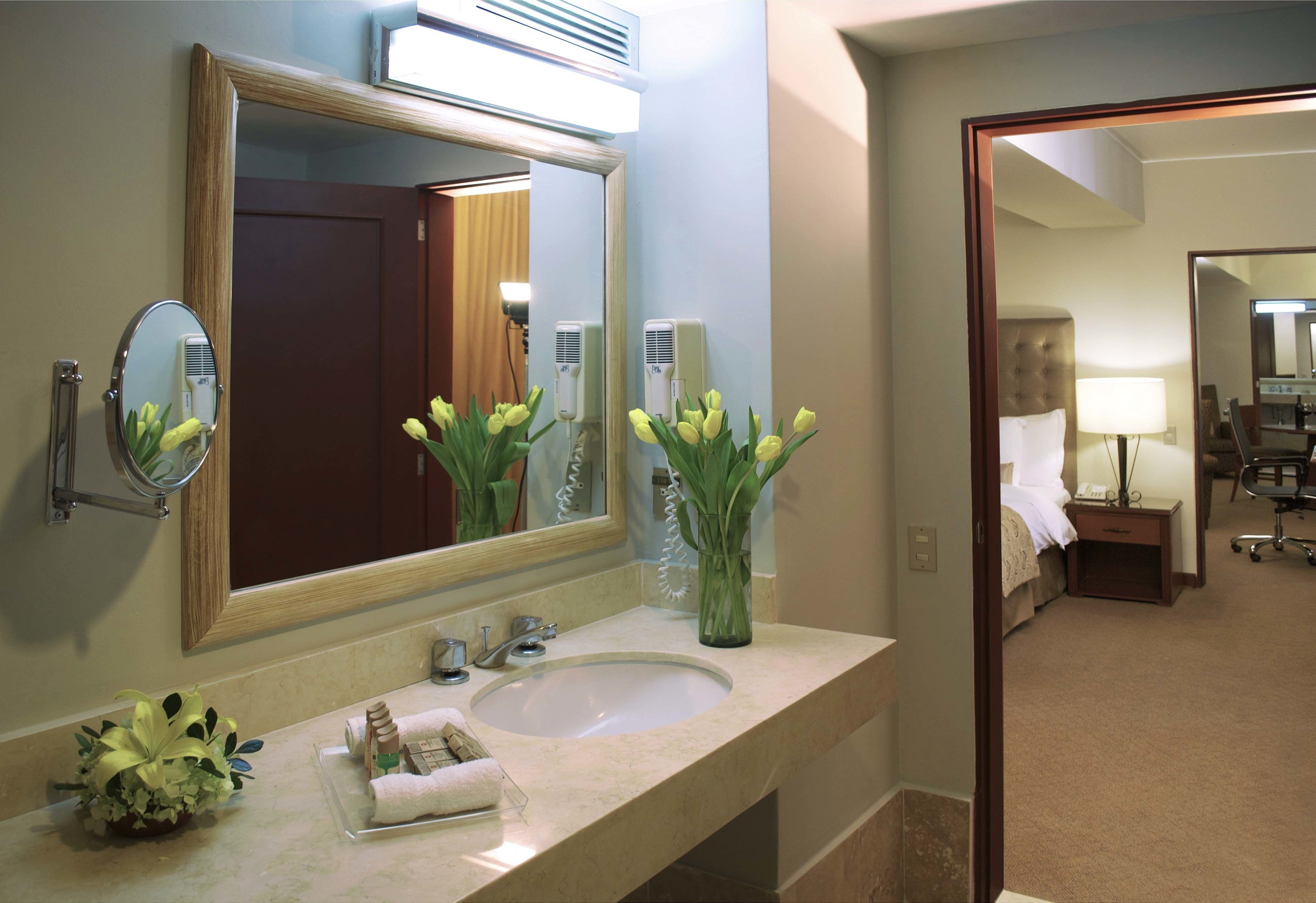 executive suite | bathroom | rainfall showerhead, free toiletries, hair dryer, towels