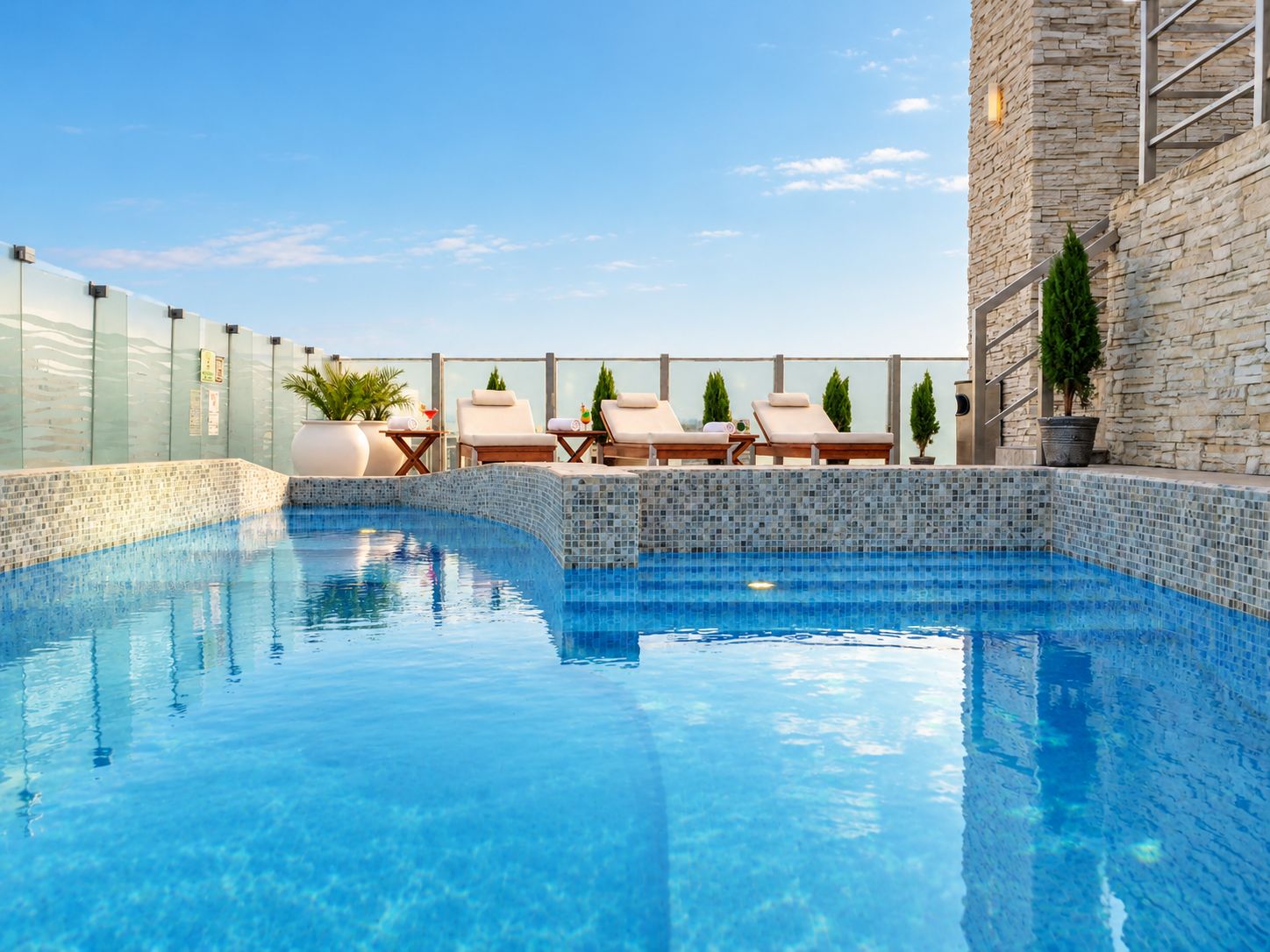 Piscina en la azotea