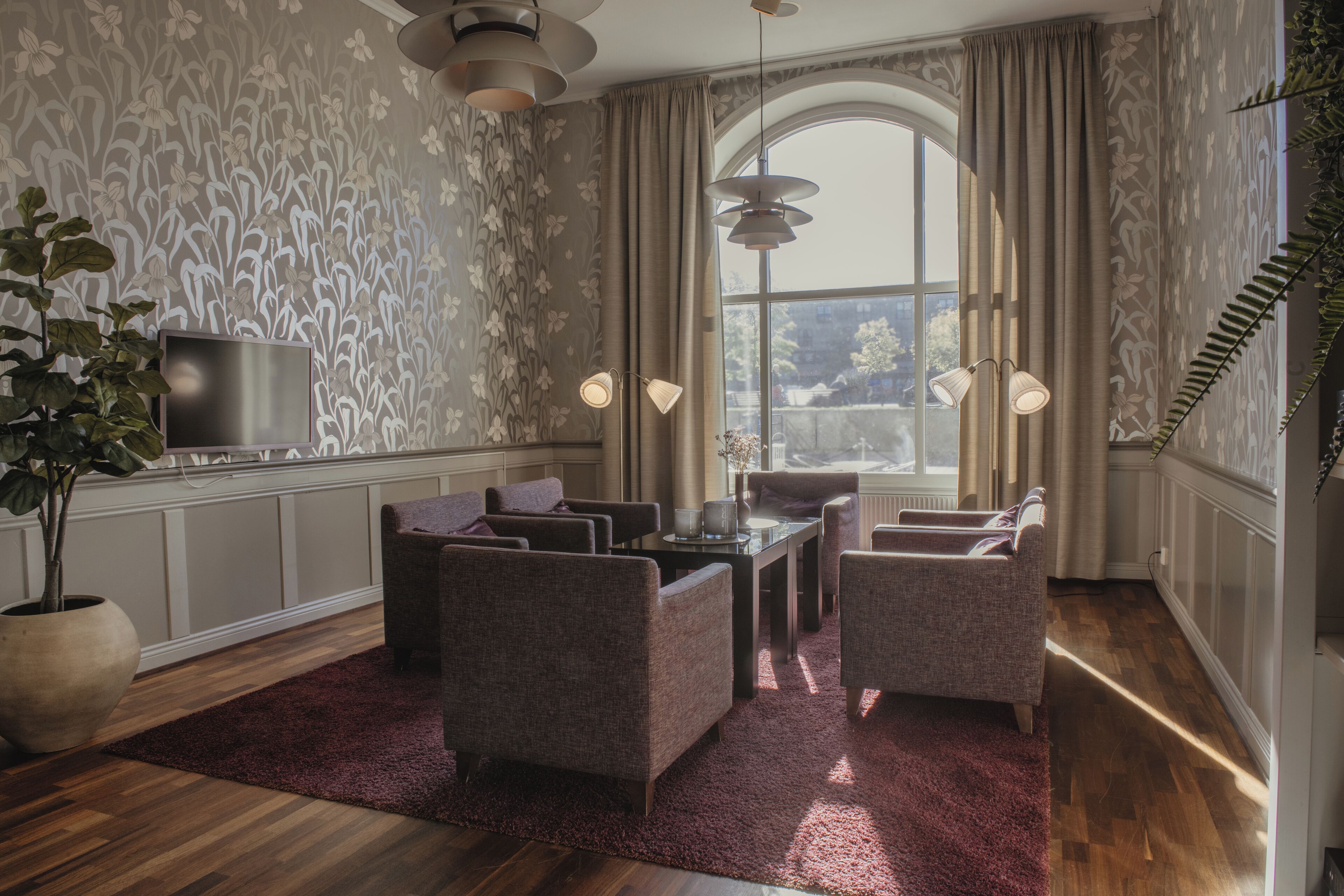 Sitteområde i lobbyen