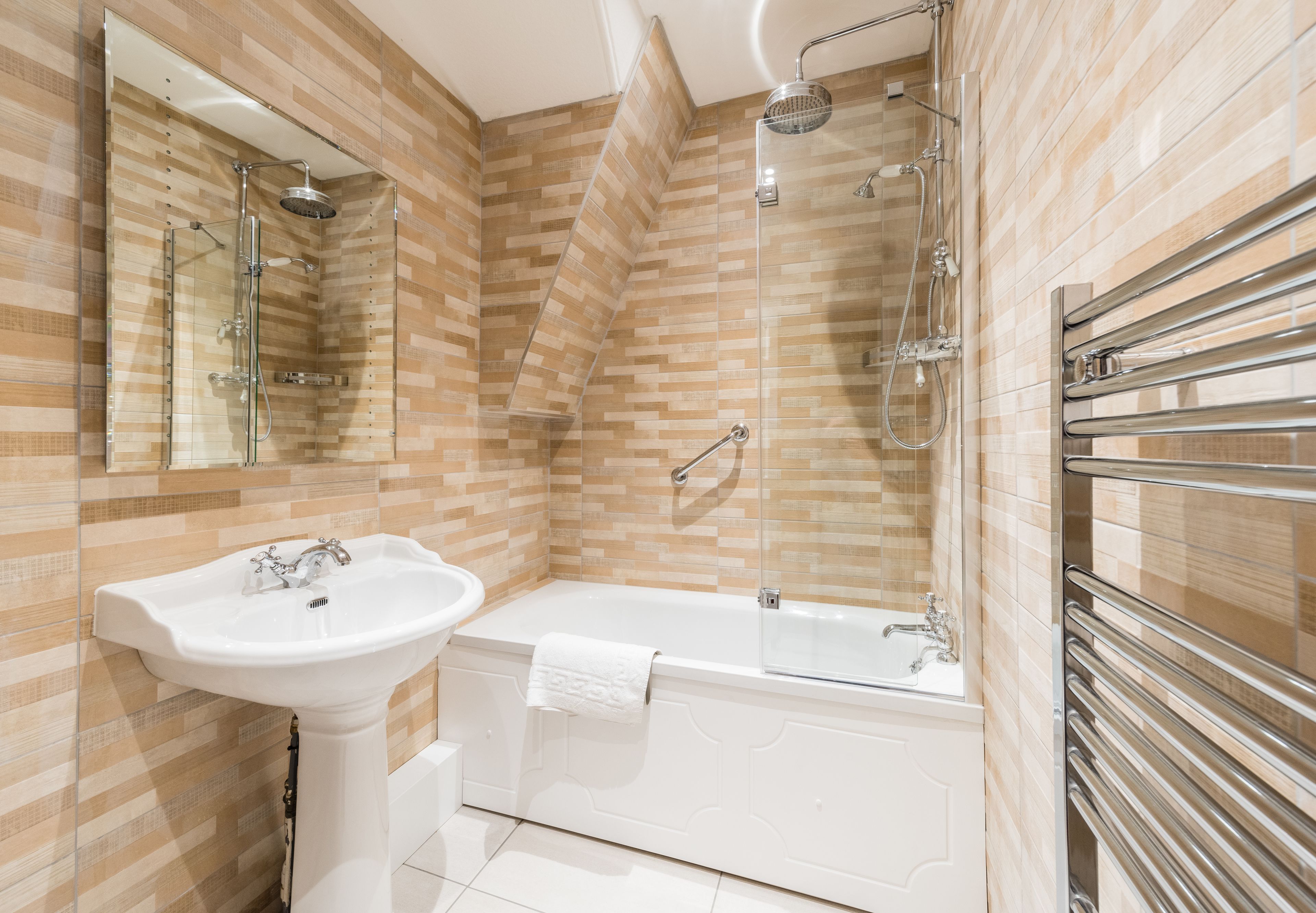 junior suite, 1 bedroom, non smoking, mountain view | bathroom shower