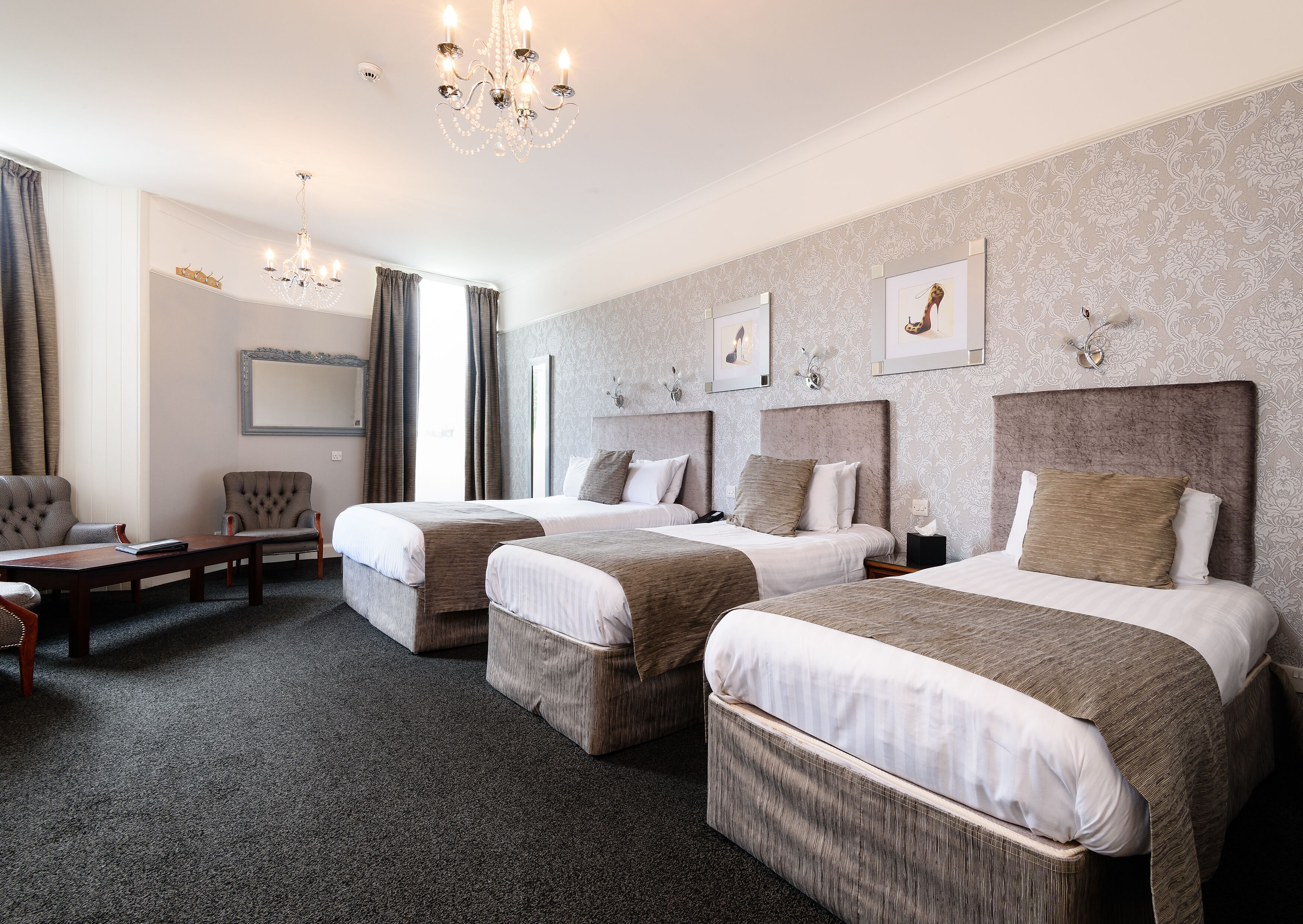 family suite | 1 bedroom, pillow-top beds, desk, iron/ironing board