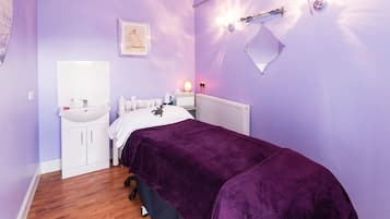 Body treatments, hot stone massages, body scrubs, facials