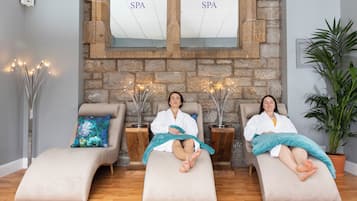 Body treatments, hot stone massages, body scrubs, facials