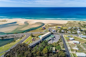 Beach nearby, white sand