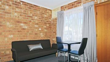 Desk, blackout curtains, iron/ironing board, free WiFi